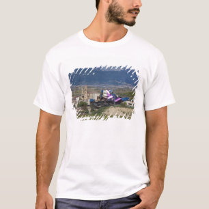 Elevated town view and Hotel Marques de Riscal T-Shirt