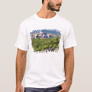 Elevated town view and Hotel Marques de Riscal T-Shirt