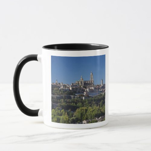 Elevated town view with the Segovia Cathedral Mug