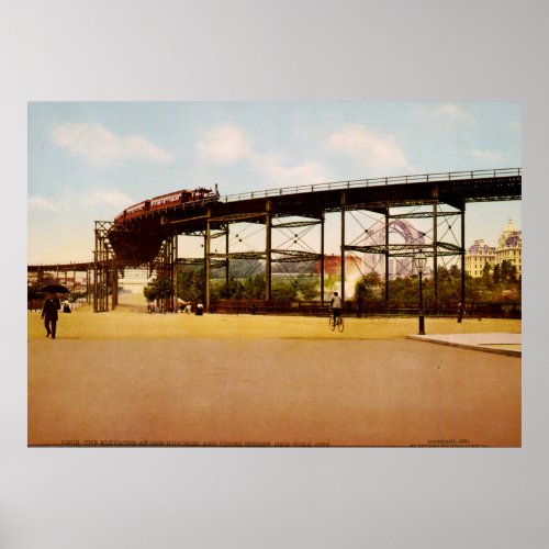 Elevated Train at 110th Street NYC Photo_Print Poster