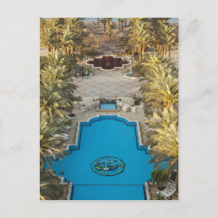 Elevated view Herods Palace Hotel swimming pool Postcard