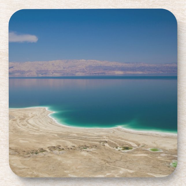 Elevated view of the Dead Sea Drink Coaster (Front)