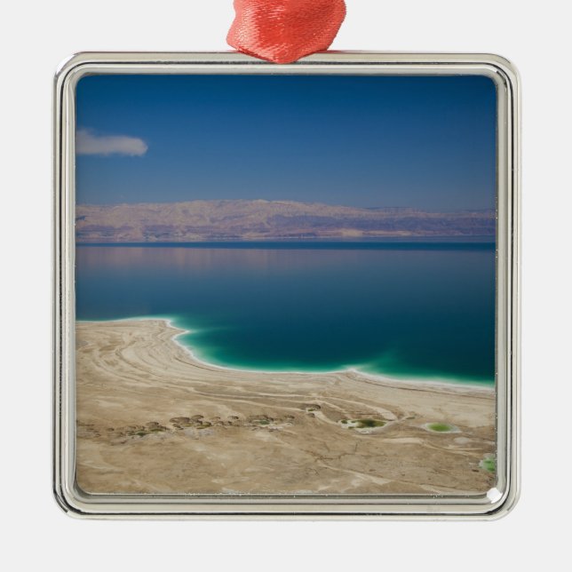 Elevated view of the Dead Sea Metal Ornament (Front)