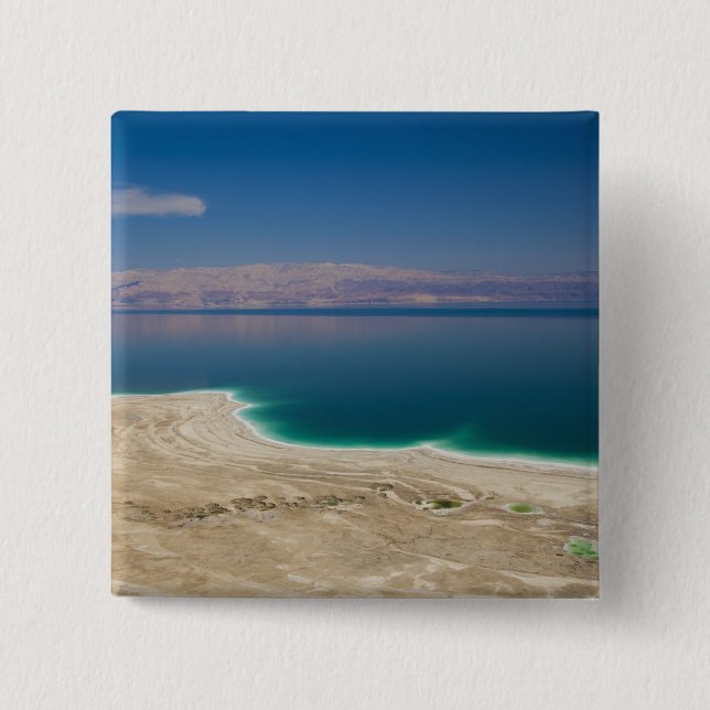 Elevated view of the Dead Sea Pinback Button (Front)