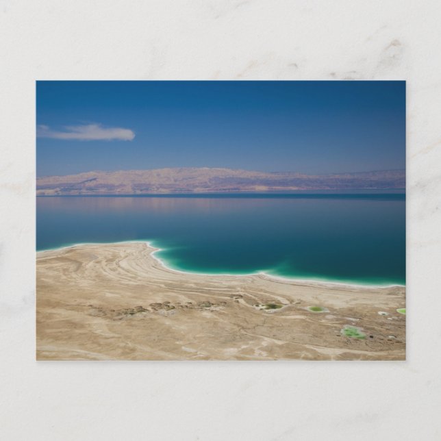Elevated view of the Dead Sea Postcard (Front)