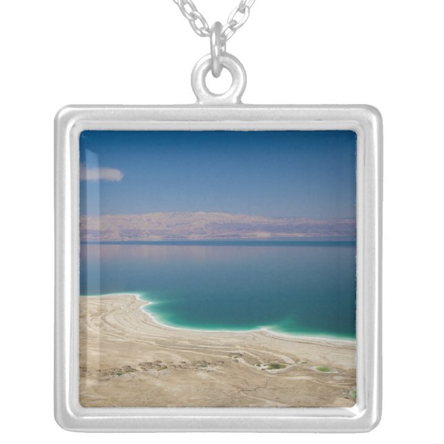 Elevated view of the Dead Sea Silver Plated Necklace (Front)