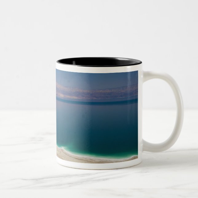 Elevated view of the Dead Sea Two-Tone Coffee Mug (Right)