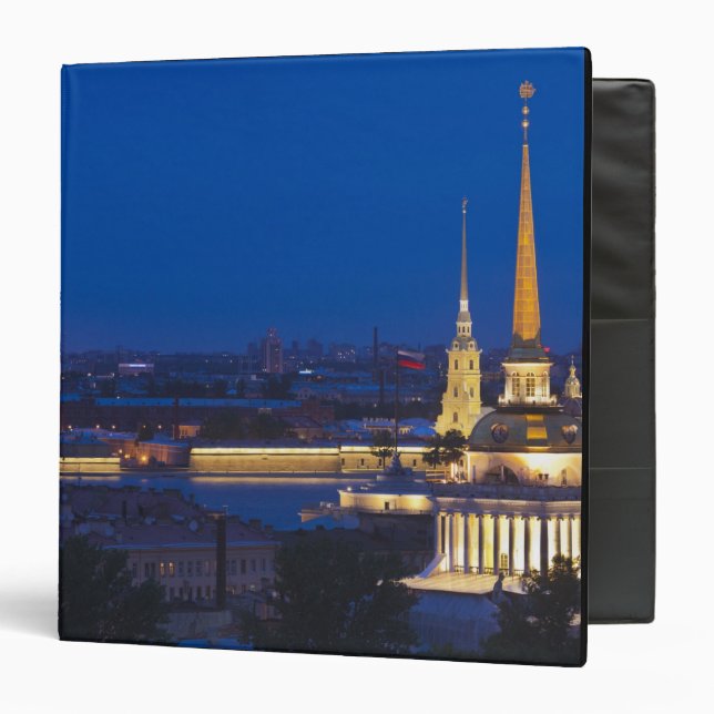 Elevated view of the Television Tower 3 Ring Binder (Front/Inside)