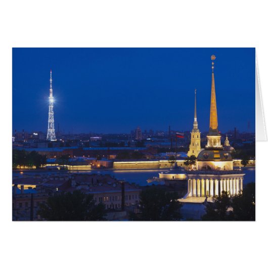 Elevated view of the Television Tower Cards (Front Horizontal)