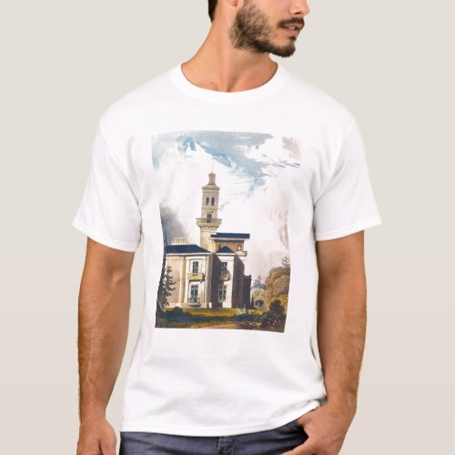 Elevation of an Italian Villa or Hunting Lodge T_Shirt