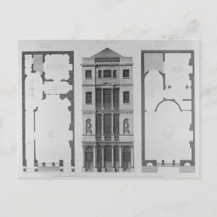 Elevation of the British Coffee House Postcard