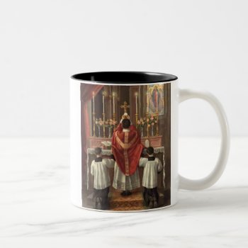 Elevation Of The Mass Priesthood Two-tone Coffee Mug by srmarieemmanuel at Zazzle