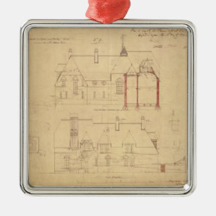 Elevations for The Red House, Bexley Heath (pen an Metal Ornament
