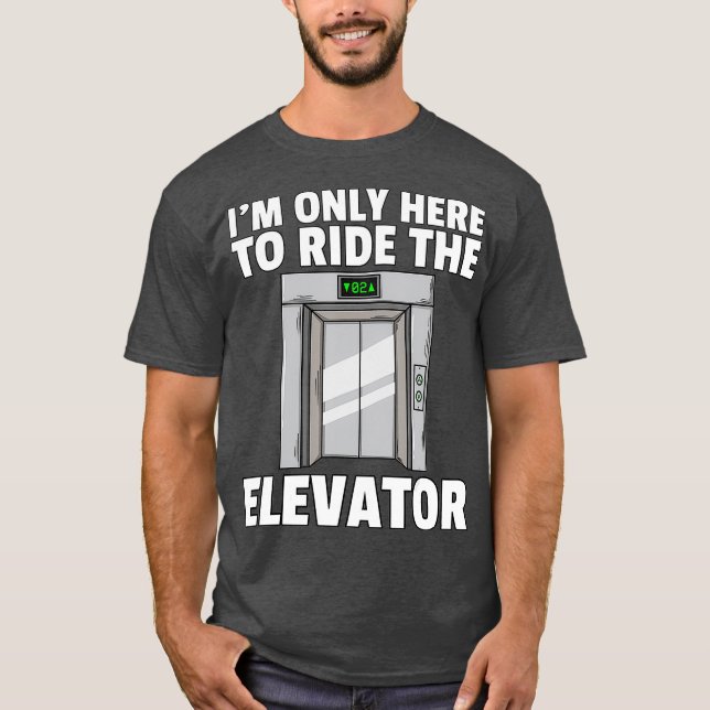 Elevator Buttons Gift Mechanic Technician T-Shirt (Front)