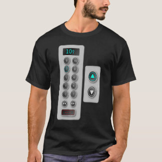 Elevator Buttons Mechanic Closure Elevator 1 T-Shirt