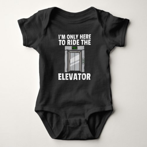 Elevator Buttons Mechanic Technician Baby Bodysuit