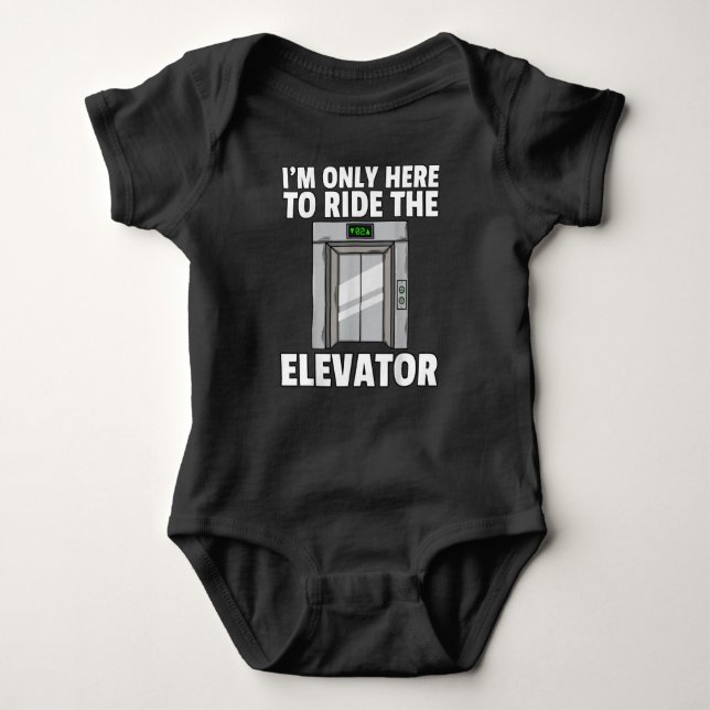 Elevator Buttons Mechanic Technician Baby Bodysuit (Front)