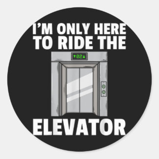 Elevator Buttons Mechanic Technician Classic Round Sticker
