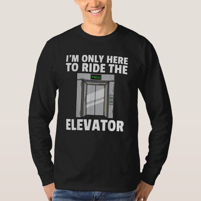 Elevator Buttons Mechanic Technician T-Shirt (Front)