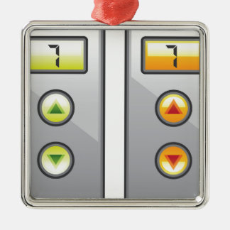 Elevator Buttons Metal Ornament