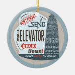 Elevator Ceramic Ornament at Zazzle