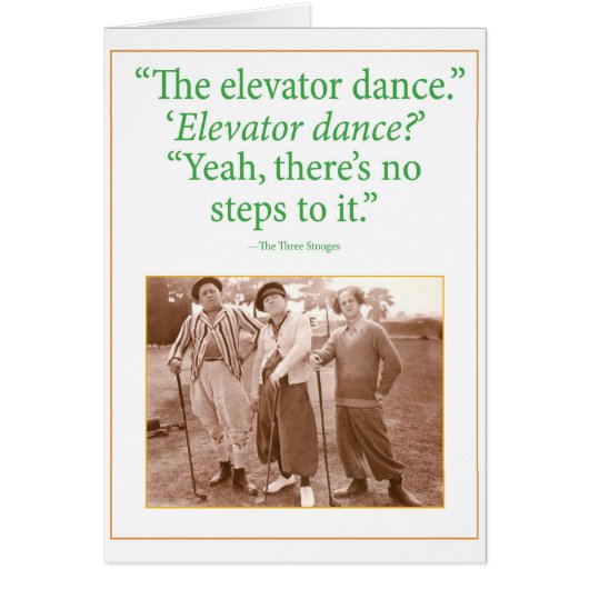 Elevator Dance Cards (Front)