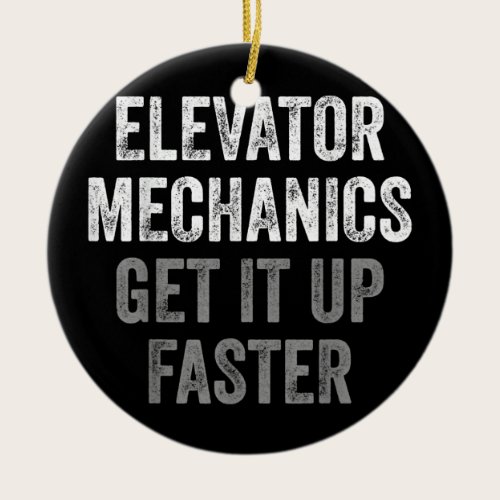 Elevator Mechanic  Ceramic Ornament