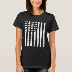 Elevator Mechanic Maintenance Flag Floor Technicia T-Shirt