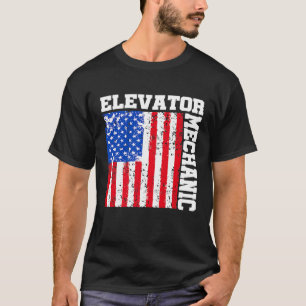 Elevator Mechanic Maintenance Life Inspire Technic T-Shirt