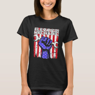 Elevator Mechanic Maintenance Life Practicing Tech T-Shirt