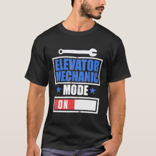 Elevator Mechanic Maintenance Study Technician T-Shirt