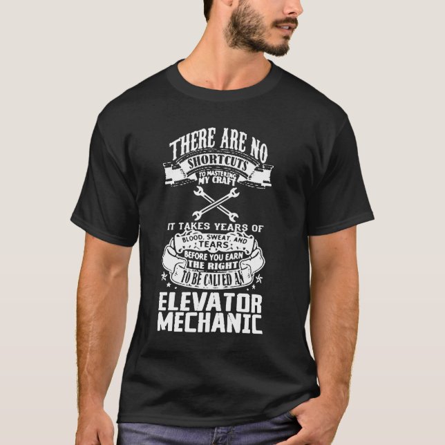 Elevator Mechanic T-Shirt (Front)