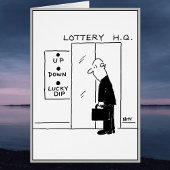 Elevator or Lift in a Lottery Headquarters Cartoon