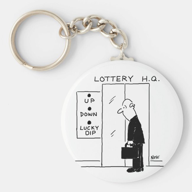 Elevator or Lift in a Lottery Headquarters Cartoon