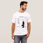 Elevator or Lift in a Lottery Headquarters Cartoon T-Shirt (Front Full)
