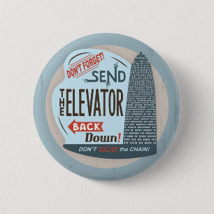 Elevator Pinback Button