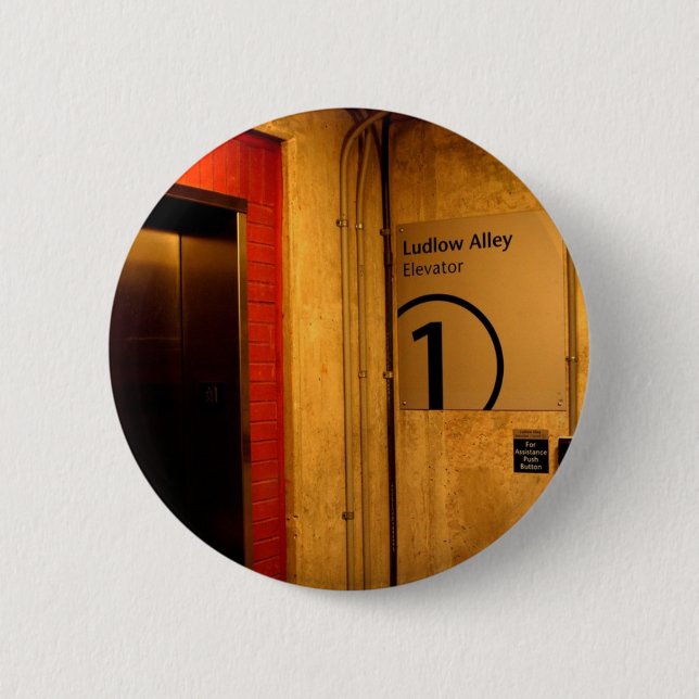 Elevator Pinback Button (Front)