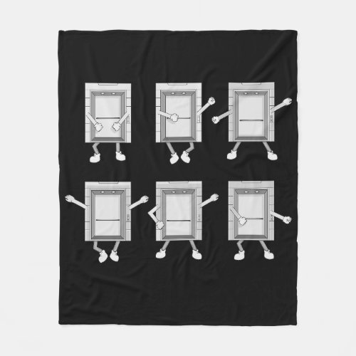 Elevator Technician Gift Men Elevator Mechanic Fleece Blanket