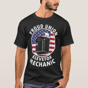 Elevator Union Tshirt for Labor Mechanic