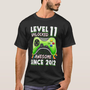 Eleven 11yr BDay Boy Gamer 11th 11 Year Old Birth T-Shirt
