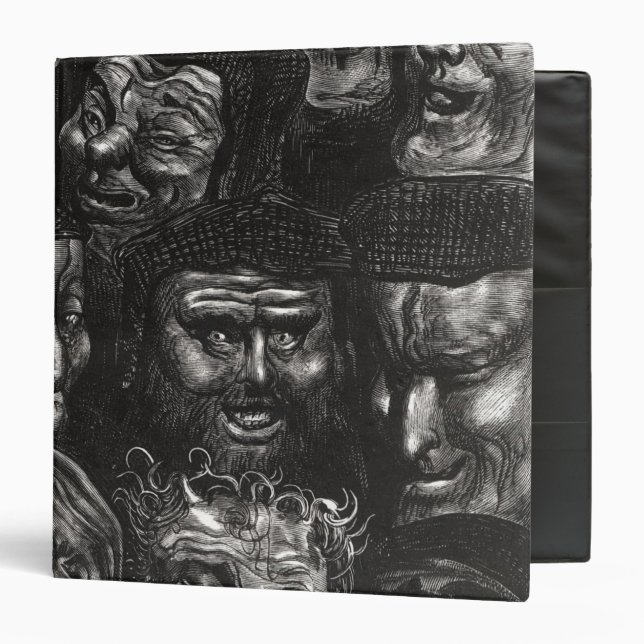 Eleven grotesque faces 3 ring binder (Front/Inside)