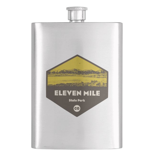 Eleven Mile State Park, Colorado Flask (Front)