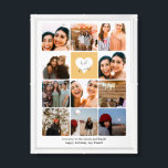Eleven Photo Collage Best Friend Happy Birthday Framed Art<br><div class="desc">Oh,  create your own design with several photos of your friend.</div>