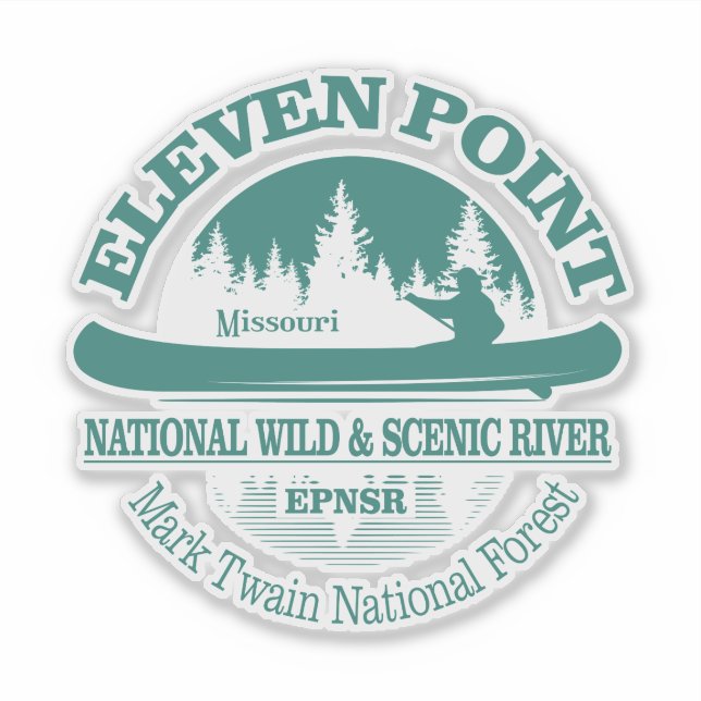 Eleven Point River (canoe) Sticker (Front)