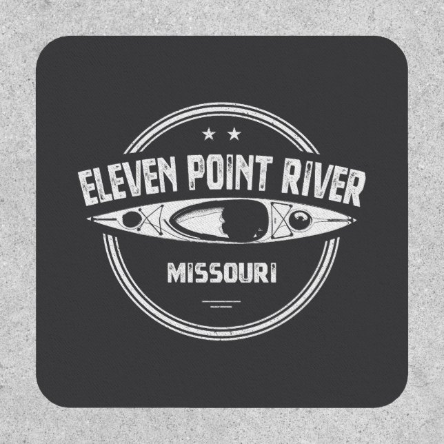 Eleven Point River Missouri Kayaking Patch (Front)