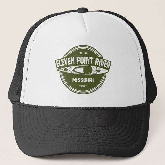 Eleven Point River Missouri Kayaking Trucker Hat (Front)