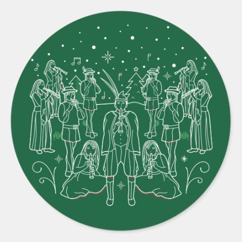 ELEVENTH DAY OF CHRISTMAS  Christmas Stickers