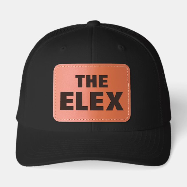 Elex Leather Patch Hat (Front)