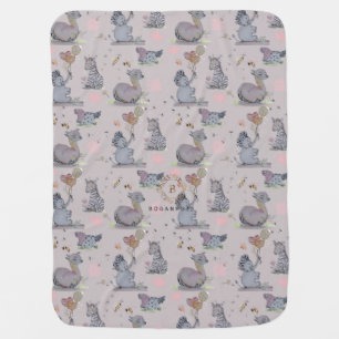"Eleze Elephant & Polka Hen" Boganhues Blanket
