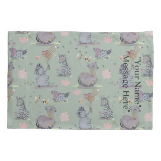 "Eleze Elephant & Polka Hen" Boganhues Blanket Pillow Case